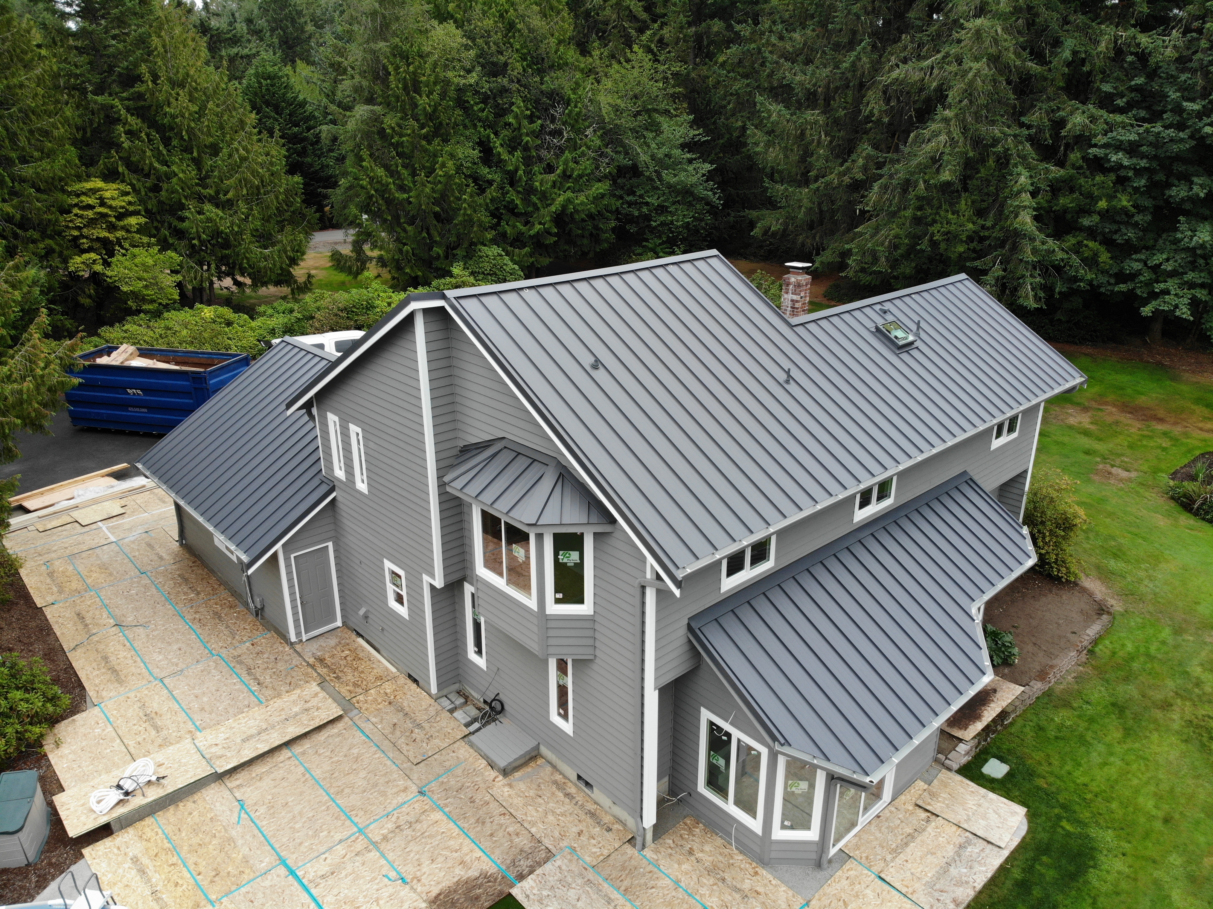 Completed metal roof restoration